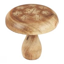 Decoração de cogumelo de madeira decoração de madeira de cogumelo decoração natural de outono Ø15cm Alt.14,5cm