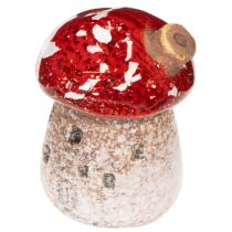 Itens Decoração de casinha de cogumelos: Miniaturas de cogumelo Amanita muscaria (6 cm, 2 unidades)