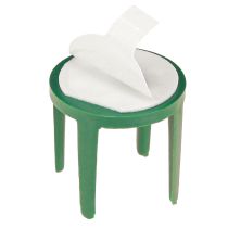 Itens Porta-alfinetes com adesivo porta-espuma floral verde Ø3cm 50 peças