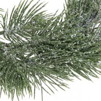 Guirlanda de natal ramos de pinho artificial nevou Ø30cm