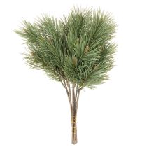 Itens Ramo decorativo artificial de pinheiro para arranjos, 39 cm, 6 peças