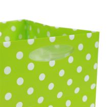 Saco plástico 12cm x 12cm x 12cm tipo verde. 12 unidades