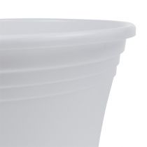 Itens Pote de plástico “Irys” branco Ø15cm Alt.13cm, 1ud