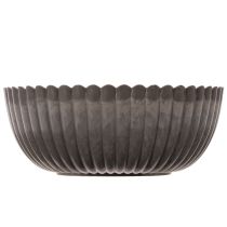 Itens Tigela canelada, antracite, tigela decorativa, redonda, 15 cm, 2 peças