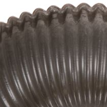 Itens Tigela canelada, antracite, tigela decorativa, redonda, 15 cm, 2 peças