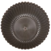 Itens Tigela canelada, antracite, tigela decorativa, redonda, 15 cm, 2 peças
