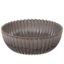 Itens Tigela redonda com ranhuras, recipiente decorativo para arranjos florais, 20 cm, 2 peças
