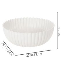 Itens Tigela decorativa canelada, tamanho grande 25cm