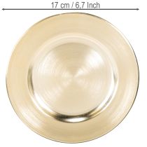 Itens Pratos decorativos redondos pequenos e brilhantes, 17 cm, conjunto de 6 peças