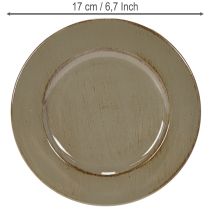 Itens Pratos pequenos para decoração ou apresentação, 17 cm, 6 peças