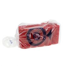 Itens Punhos plissados vermelhos 8,5 cm 100 peças