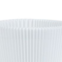 Punhos plissados branco 8,5cm 100p