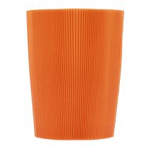 Itens Punhos plissados para vasos de flores laranja 12,5 cm 100 unidades