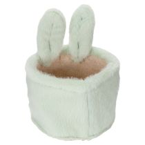 Itens Cesto decorativo de Páscoa em formato de coelho para guardar presentes e decorar a sala de estar, 18 cm, 2 peças.