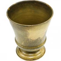 Itens Vaso vintage de metal para copo em latão Ø17cm Alt.19cm