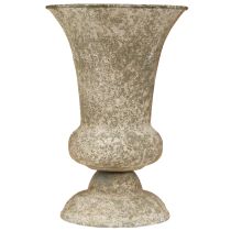 Itens Vaso em forma de xícara, de metal, estilo antigo, decorativo, rústico, Ø16,5 cm x 24 cm