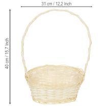 Itens Cesta de presente 27cm x 18cm A43cm leve