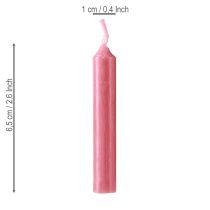 Itens Velas para bonecas, 10 mm, vermelhas, Wiedemann Candles 65/10, 50 unidades