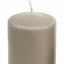 Itens Vela pilar pura marrom 130/60 vela de cera natural estearina sustentável e colza