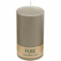 Itens Vela pilar 130/70 vela marrom decoração de vela de cera natural sustentável