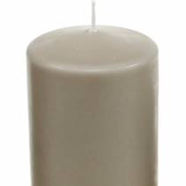 Itens Vela pilar 130/70 vela marrom decoração de vela de cera natural sustentável