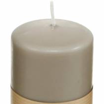 Itens Vela pilar pura marrom 90/60 vela de cera natural decoração de vela de colza estearina sustentável