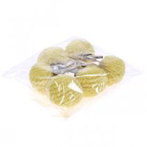 Itens Pendente decorativo coelhinho coelhinho amarelo decoração Páscoa Ø7cm 6 peças