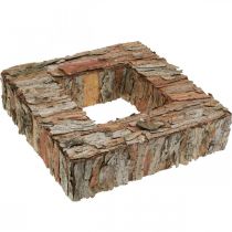 Casca de árvore deco quadrado casca de pinheiro aberta 30×30cm