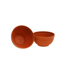 Itens R-tigela de plástico terracota Ø13cm, 10uds