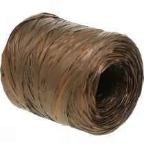 Itens Fita de ráfia marrom bicolor para presente fita decorativa 200m