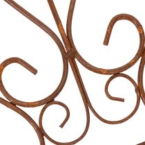 Itens Treliça com design romântico para rosas e plantas trepadeiras em canteiros de flores, 64 cm