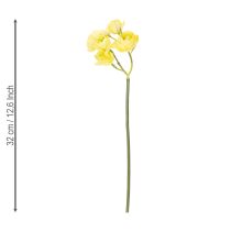 Itens Buquê de ranúnculos artificiais para decoração de primavera, 32 cm, 5 peças.