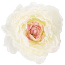 Itens Ranúnculos artificiais com flores delicadas para uma decoração elegante e de fácil manutenção, 51 cm, 3 peças.