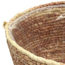 Itens Conjunto de cestos de vime para plantas, cor natural/marrom, 3 peças, Ø26/22/16cm – Decorativo e Versátil