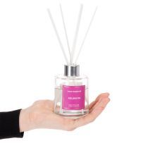 Itens Difusor de Aroma com Essência de Figo para Ambientes, Vidro Rosa, 120 ml