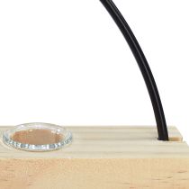 Itens Tubo de ensaio vaso decorativo anel decorativo metal preto 29×4×29cm