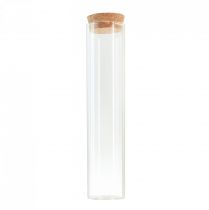 Itens Vaso decorativo tubo de ensaio com tampa de cortiça Ø4cm Alt.18cm 6pcs