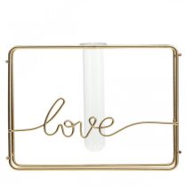 Itens Vaso decorativo para tubo de ensaio porta-tubos de metal 11,5cm