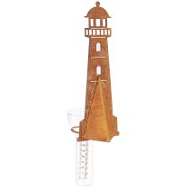 Itens Pluviômetro Farol Rust Look – Pluviômetro Decorativo para Jardim e Cerca 41cm Rust