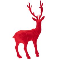 Itens Estatueta decorativa de um veado em pé, grande, decoração natalina aveludada, 85 cm