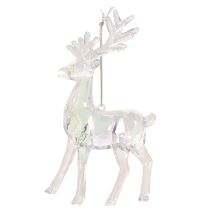 Itens Enfeites de rena em acrílico para árvore de Natal, 14 cm, conjunto com 4 peças.