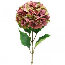 Itens Hortênsia rosa artificial, flor artificial bordeaux grande 80cm