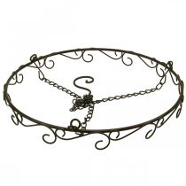Itens Anel decorativo para pendurar Anel com gancho estilo ferrugem Ø30,5cm
