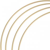 Anel de metal decoração anel Scandi anel deco laço dourado Ø40cm 4uds