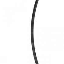 Anel de metal decoração anel Scandi anel deco laço preto Ø30cm 4uds