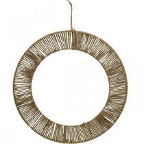 Itens Anel de decoração de verão para decoração de parede para pendurar boho juta, metal Ø49cm