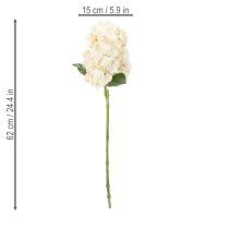 Itens Flor artificial de hortênsia, de alta qualidade, para decoração de ambientes, 62 cm