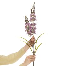 Itens Flor artificial de delfínio para decoração de casa moderna, 100 cm
