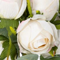 Itens Buquê de rosas artificiais para decoração de mesa elegante, 31 cm, 3 peças.
