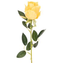 Itens Rosa artificial com haste longa, flor artificial, 62 cm, 12 peças
